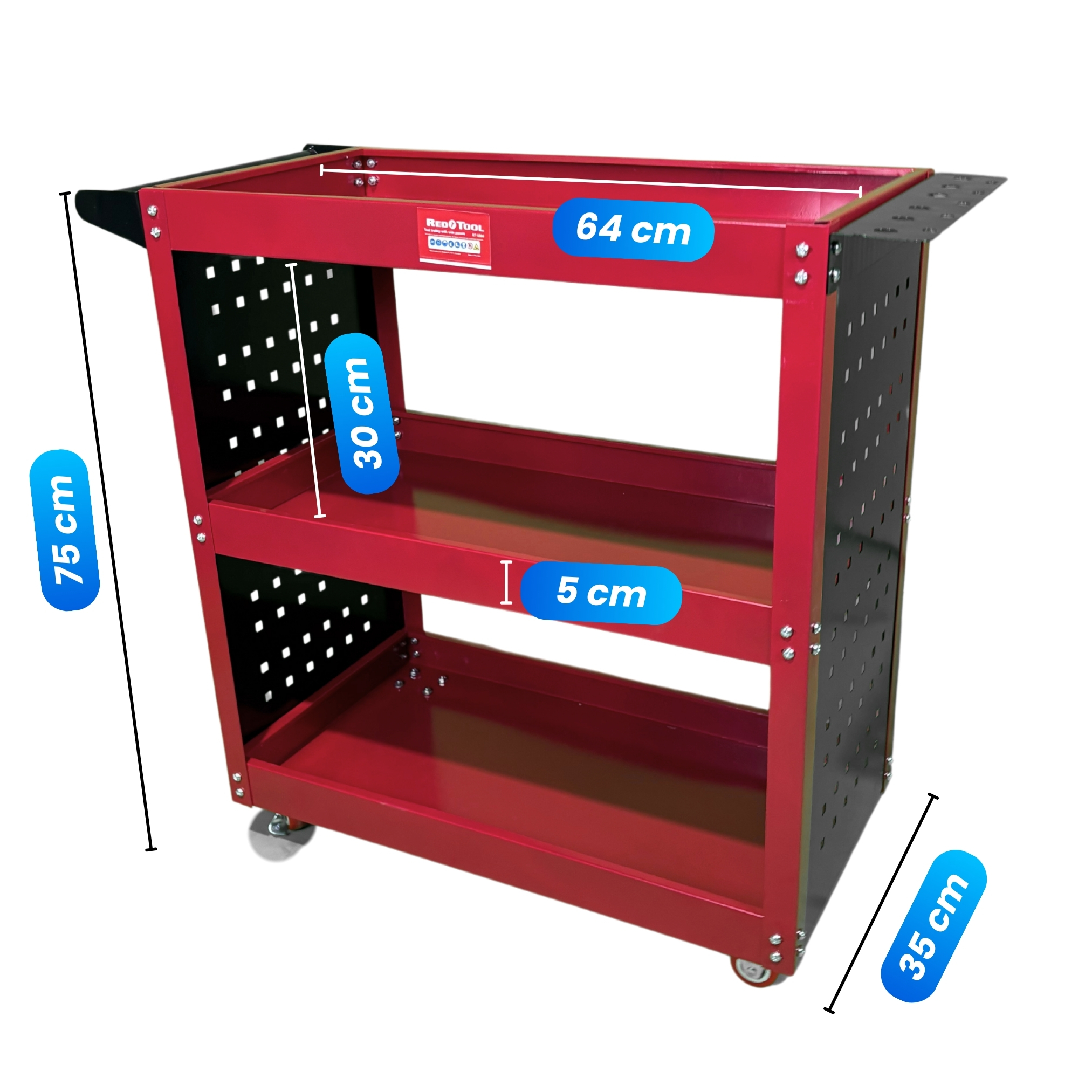 Vozík na náradie s bočnými panelmi RT-5504 (8)